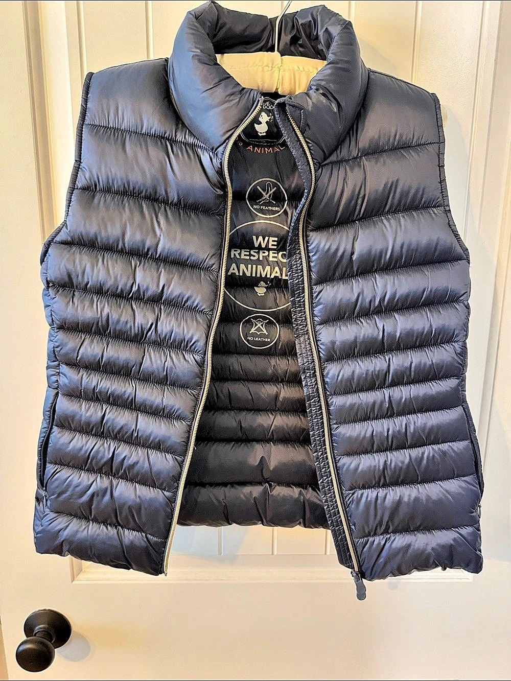 Save The Duck Giga Quilted Puffer Vest Blue